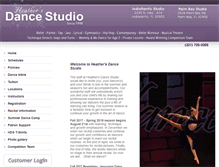 Tablet Screenshot of heathersdancestudio.com